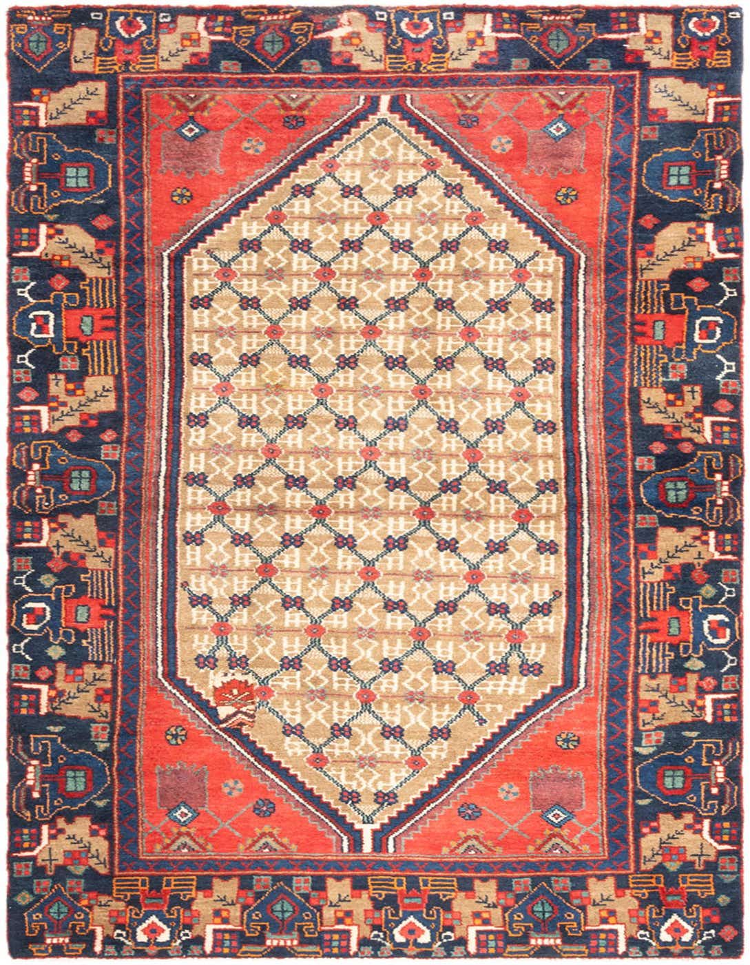 3' 5 x 6' 8 Hamedan Rug