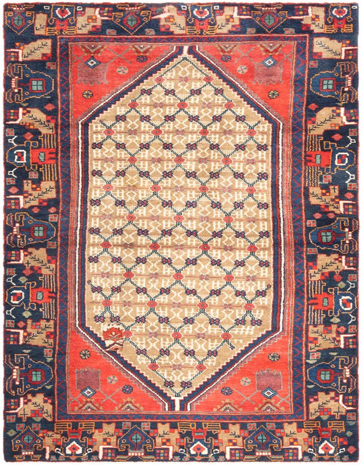 Detail image of 3' 5 x 6' 8 Hamedan Rug