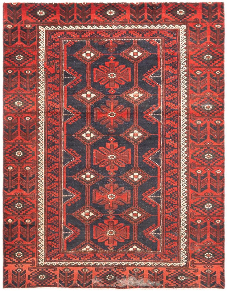 Detail image of 3' 8 x 6' 6 Hamedan Rug