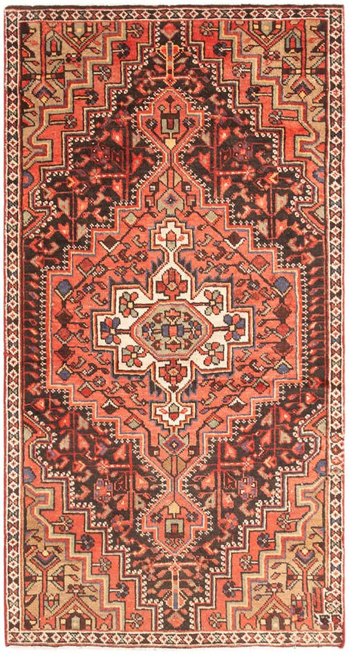 Detail image of 3' 2 x 6' 2 Hamedan Rug