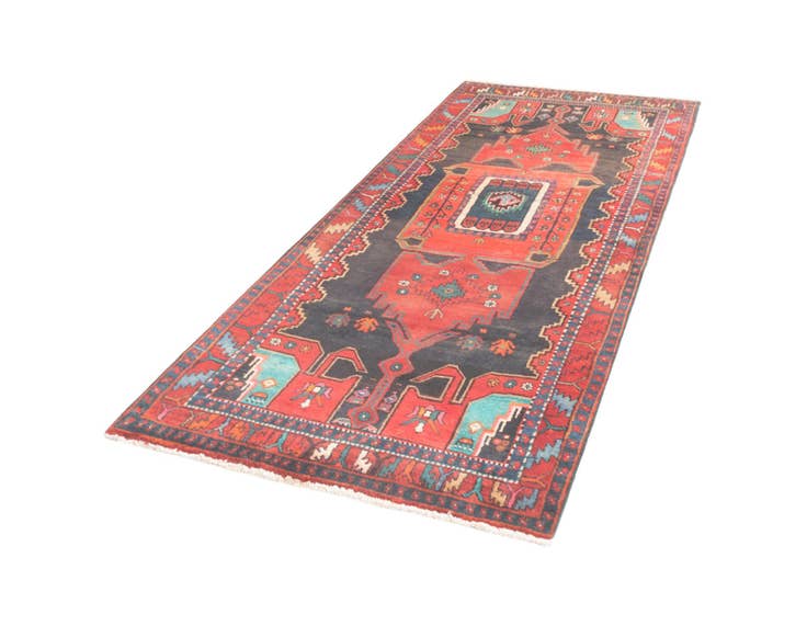 Detail image of 4' 1 x 9' 5 Hamedan Rug