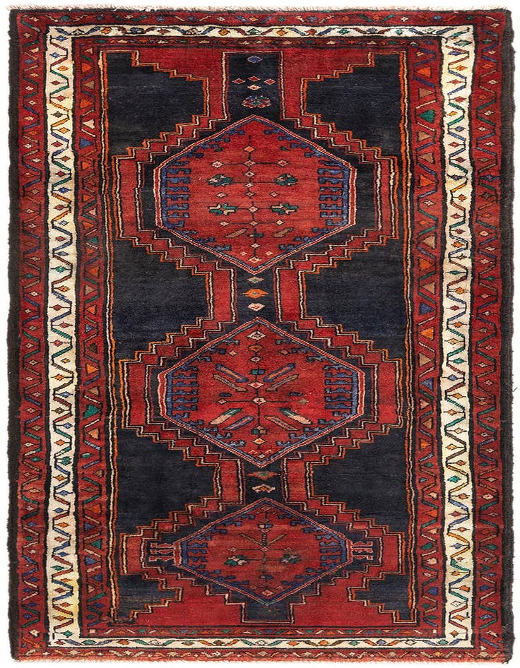 Detail image of 3' 7 x 8' 8 Hamedan Rug