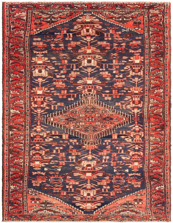 Detail image of 3' 5 x 9' 2 Hamedan Rug