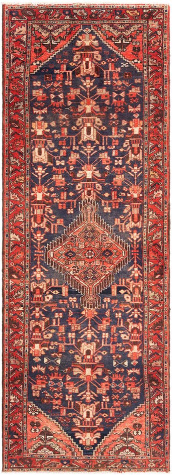Detailansicht von 105cm x 280cm Hamedan Teppich