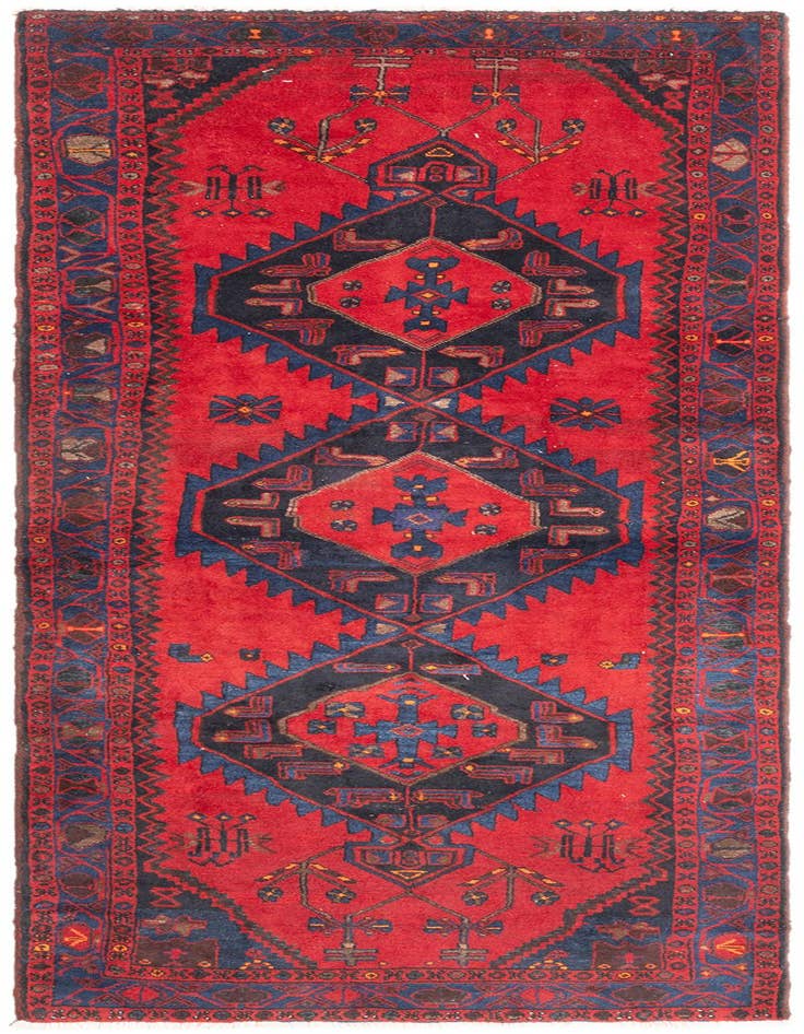 Detail image of 3' 5 x 9' 3 Hamedan Rug