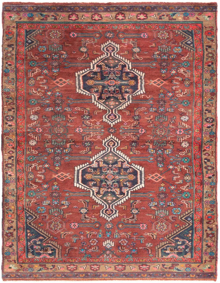 Detail image of 3' 10 x 8' 5 Hamedan Rug