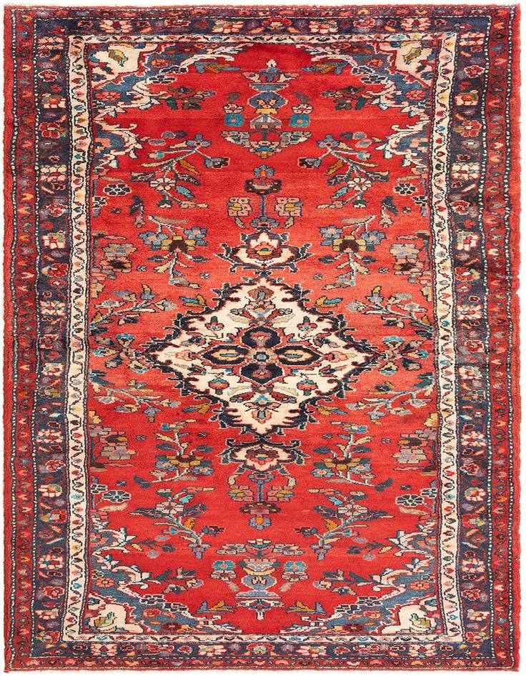 Detail image of 3' 5 x 9' 9 Hamedan Rug