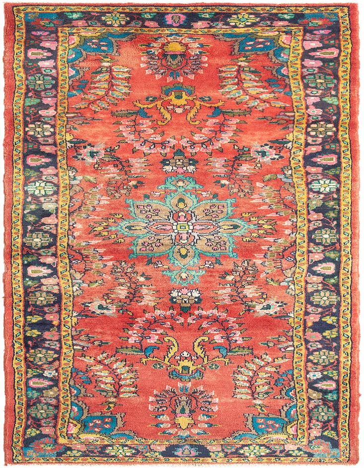 Detail image of 3' 4 x 9' 6 Hamedan Rug