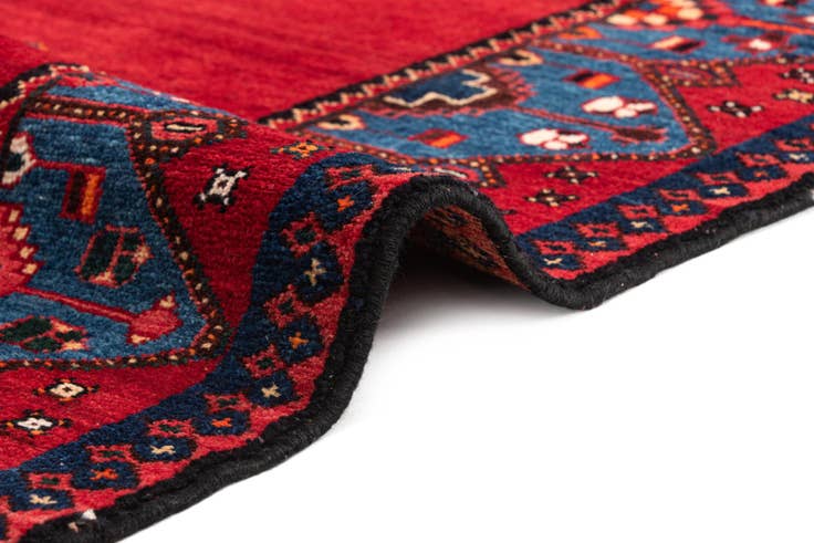 Detail image of 4' 11 x 12' 9 Hand Knotted Hamedan Rug