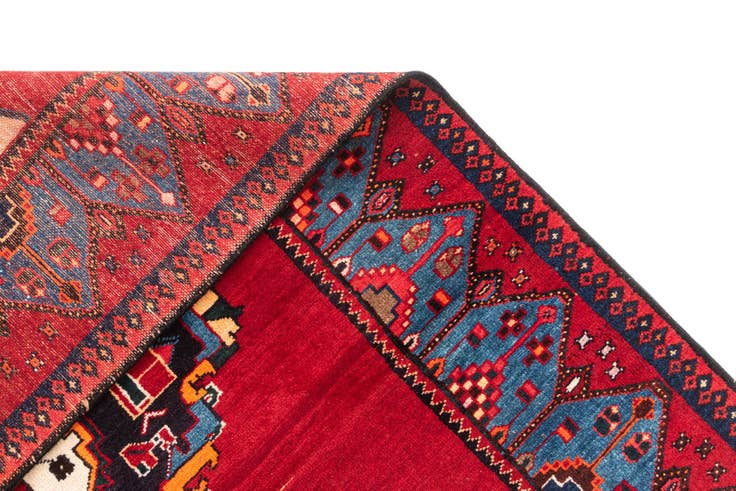 Detail image of 4' 11 x 12' 9 Hand Knotted Hamedan Rug