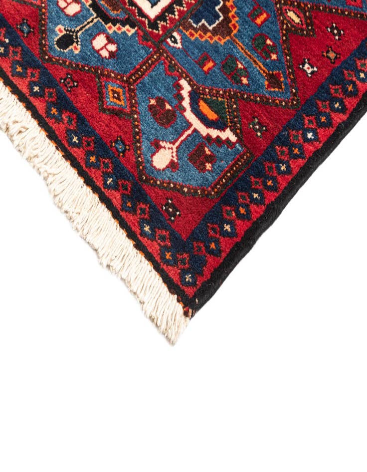 Detail image of 4' 11 x 12' 9  Hand Knotted Hamedan Rug