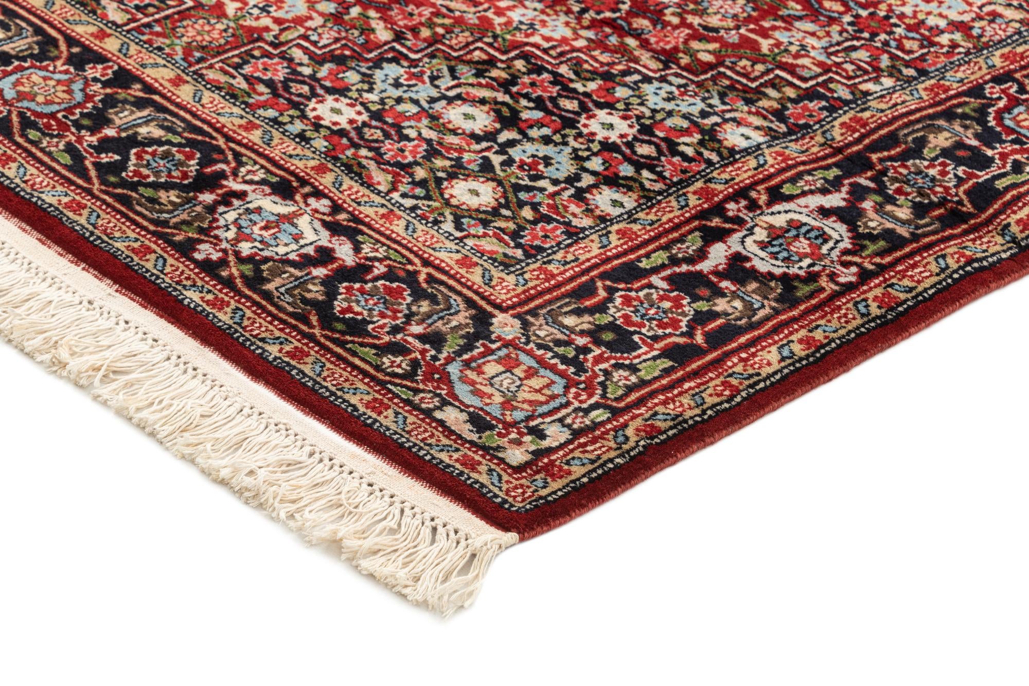 4' x 6' 1 Hand Knotted Hamedan Wool Rug