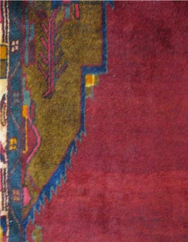 Detail image of 6' 5 x 9' 11 Hand Knotted Hamedan Persian Wool Rug