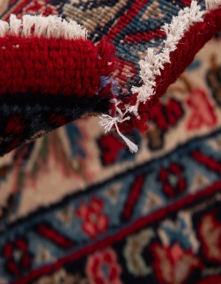 Detail image of 9' x 12' 4 Hand Knotted Hamedan Persian Wool Rug