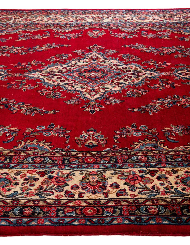 Detail image of 9' x 12' 4 Hand Knotted Hamedan Persian Wool Rug
