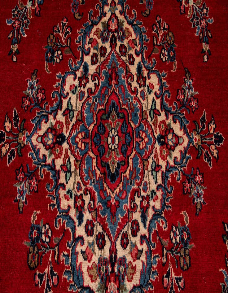 Detail image of 9' x 12' 4 Hand Knotted Hamedan Persian Wool Rug