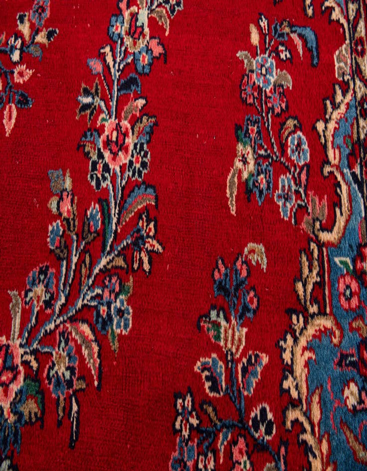 Detail image of 9' x 12' 4 Hand Knotted Hamedan Persian Wool Rug