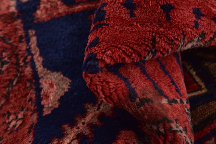 5' x 6' 7 Hand Knotted Hamedan Persian Wool Rug