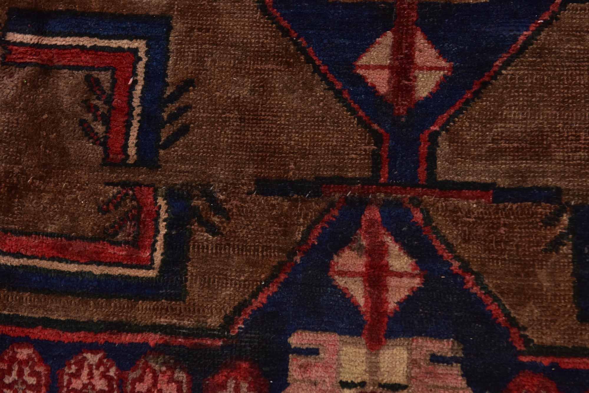 Detail image 12 of 15: 5' x 6' 7 Hand Knotted Hamedan Persian Wool Rug