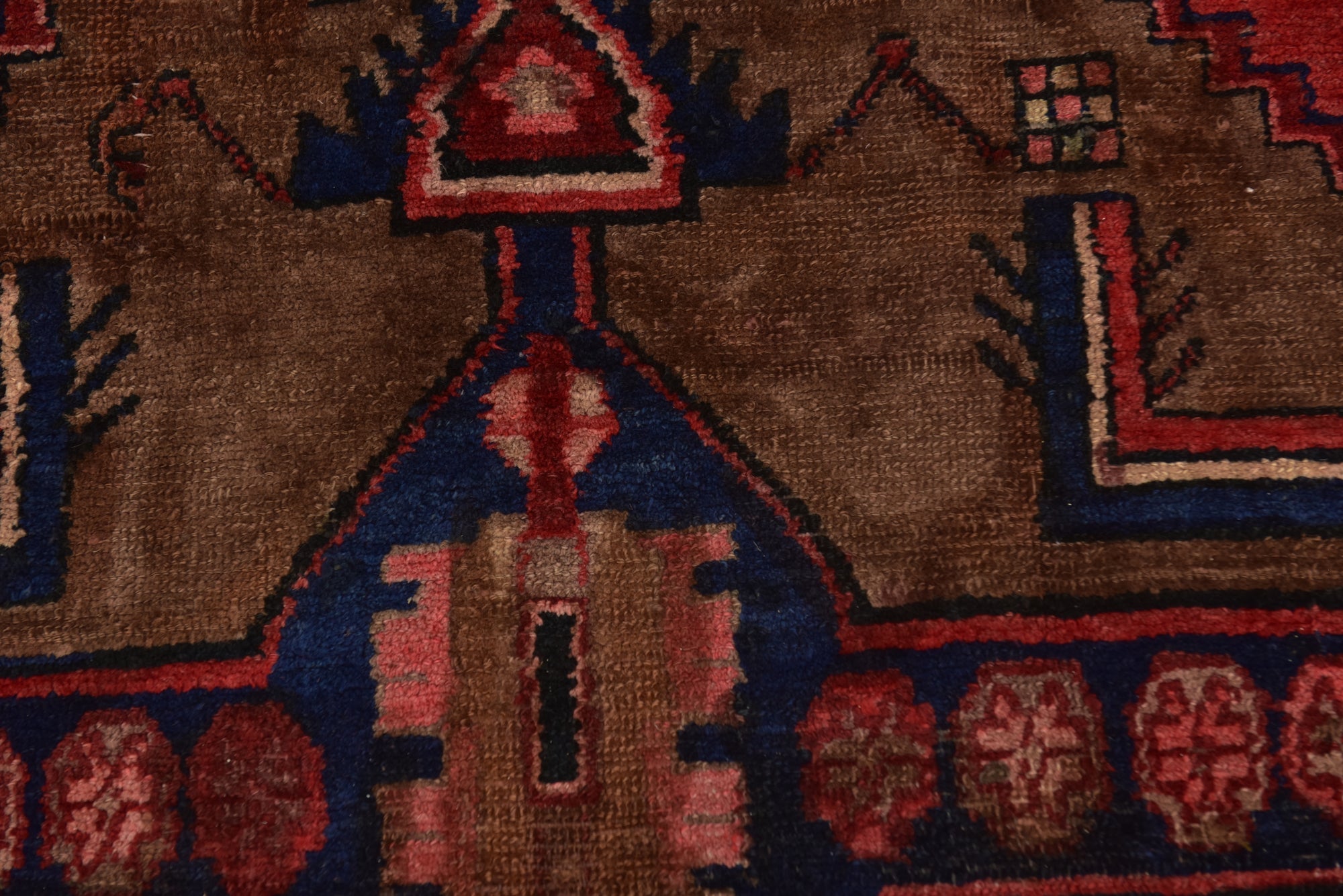 Detail image 13 of 15: 5' x 6' 7 Hand Knotted Hamedan Persian Wool Rug