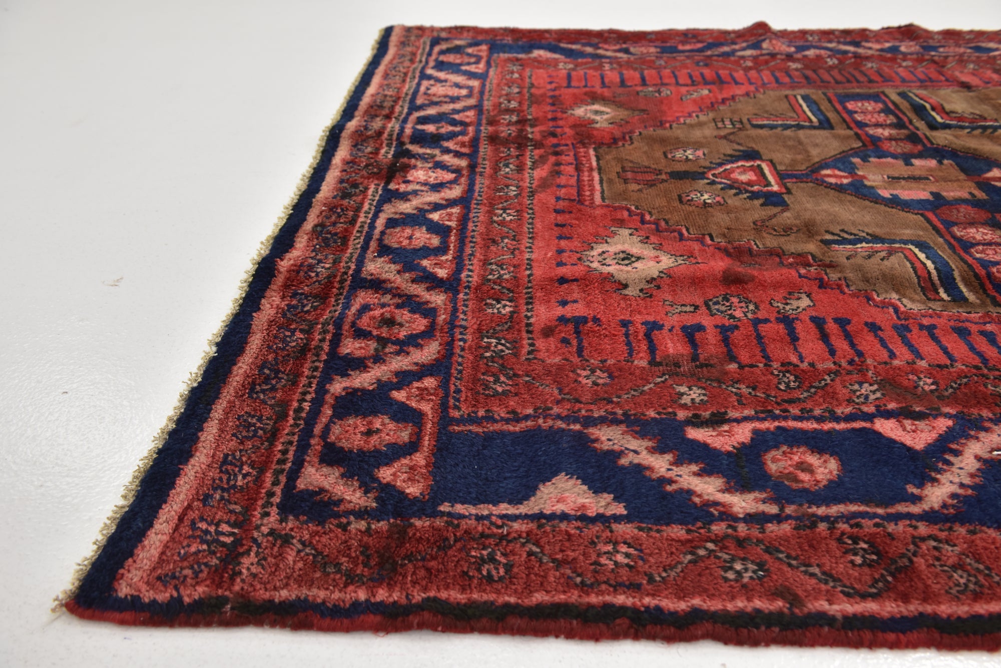 Detail image 6 of 15: 5' x 6' 7 Hand Knotted Hamedan Persian Wool Rug