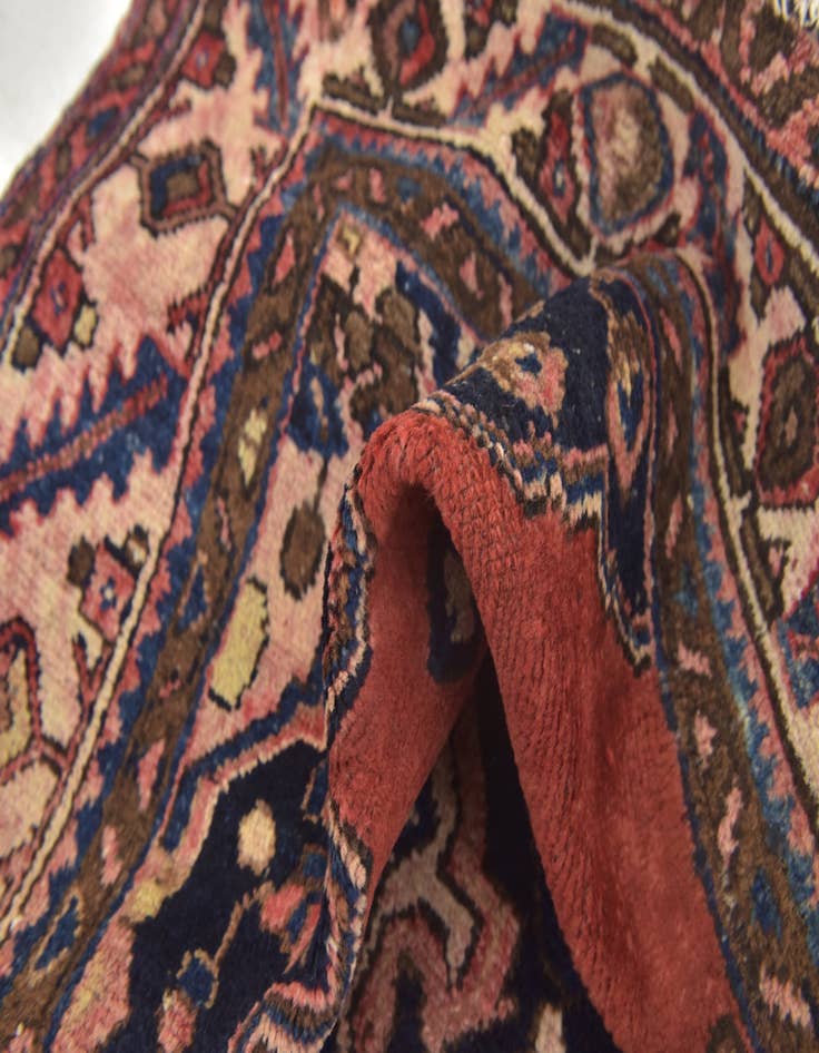 Detail image of 4' 5 x 6' 8 Hand Knotted Hamedan Persian Wool Rug
