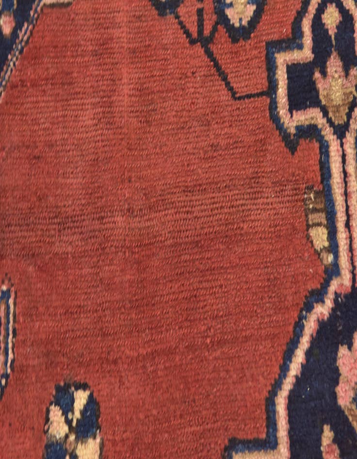 Detail image of 4' 5 x 6' 8 Hand Knotted Hamedan Persian Wool Rug