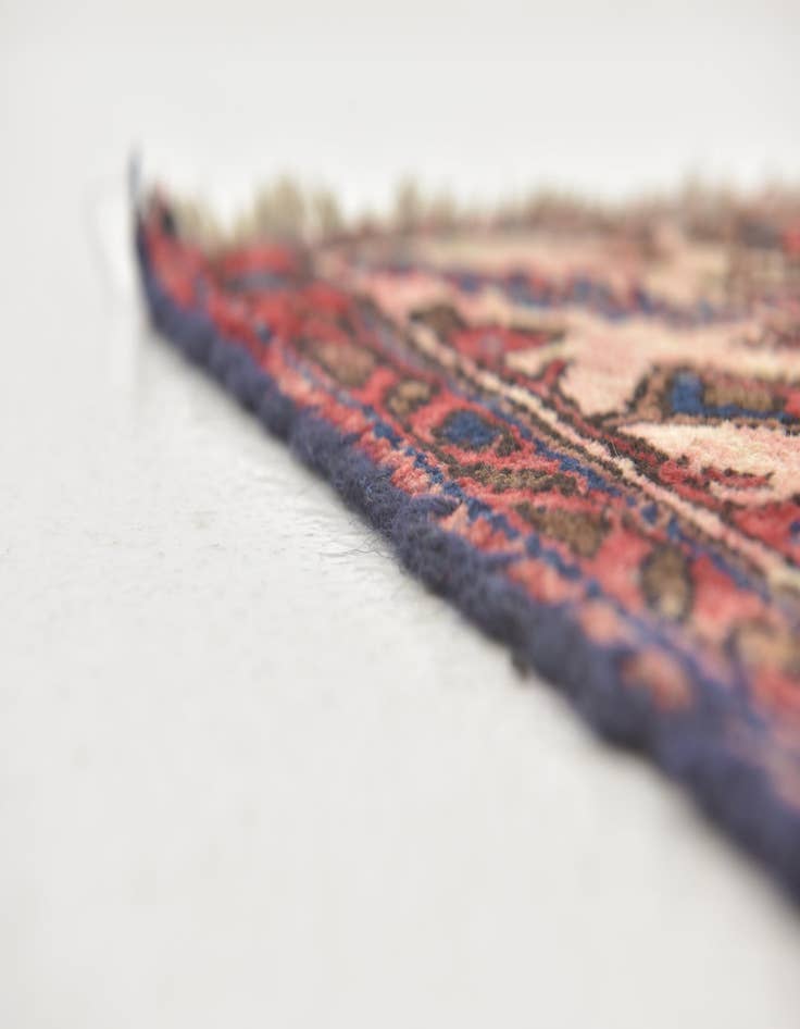 Detail image of 4' 5 x 6' 8 Hand Knotted Hamedan Persian Wool Rug