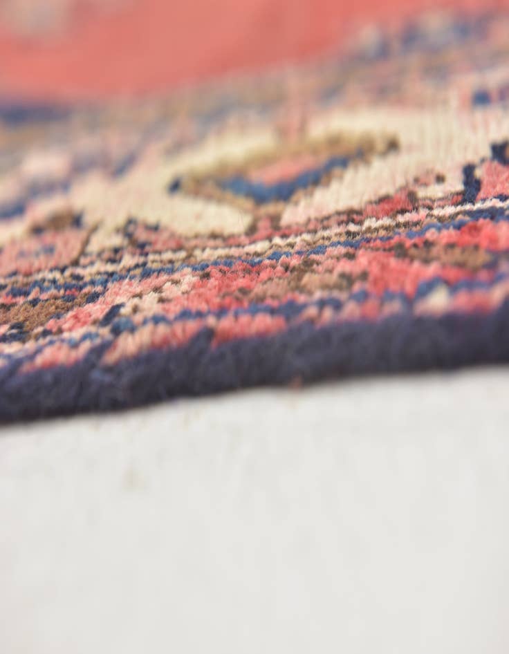 Detail image of 4' 5 x 6' 8 Hand Knotted Hamedan Persian Wool Rug