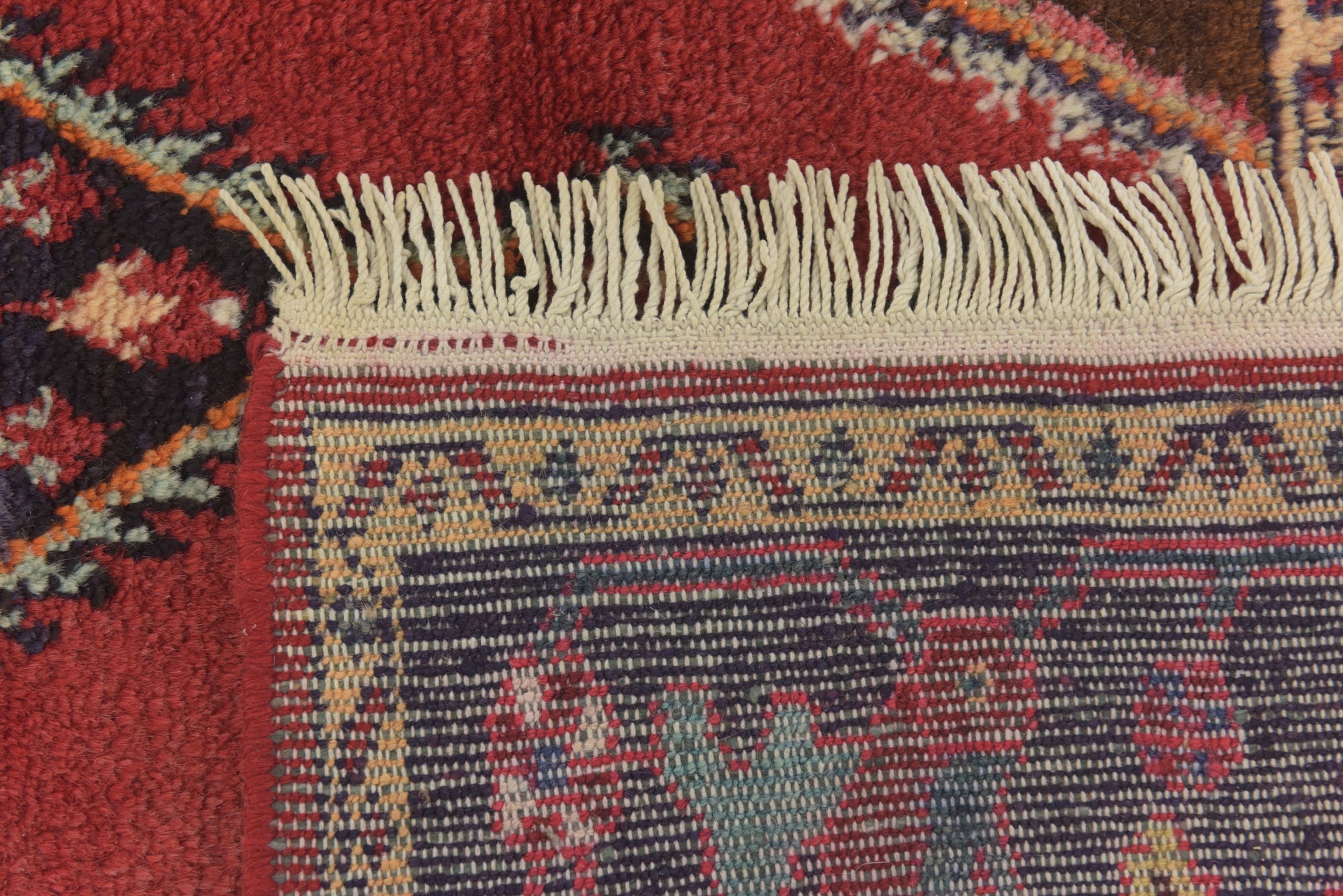 4' 4 x 6' 10 Hand Knotted Hamedan Persian Wool Rug