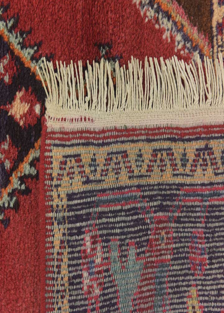 4' 4 x 6' 10 Hand Knotted Hamedan Persian Wool Rug