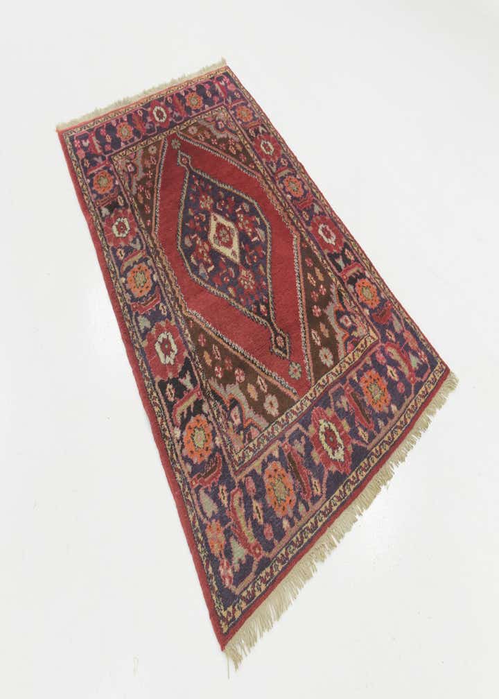 4' 4 x 6' 10 Hand Knotted Hamedan Persian Wool Rug
