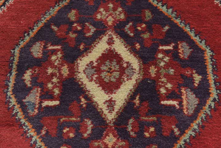 4' 4 x 6' 10 Hand Knotted Hamedan Persian Wool Rug
