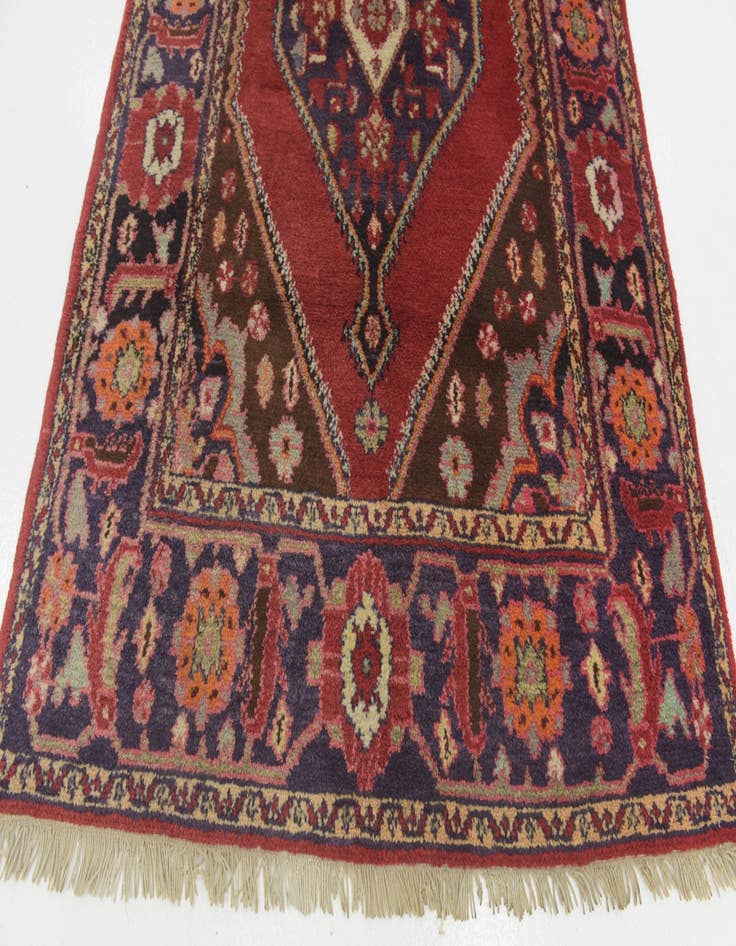 Detail image of 4' 4 x 6' 10 Hand Knotted Hamedan Persian Wool Rug