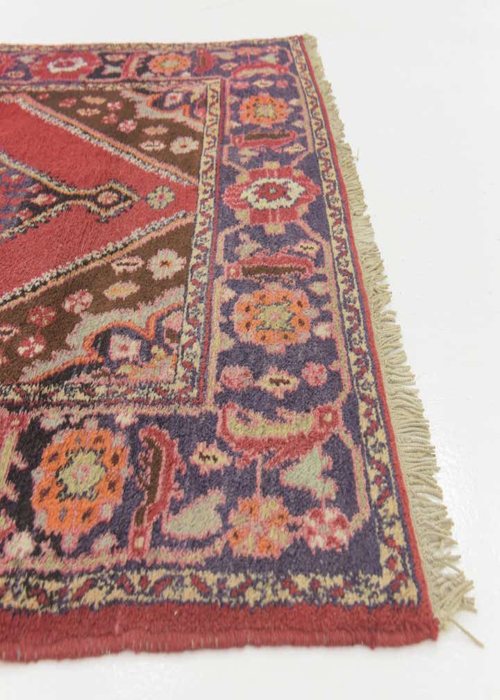 4' 4 x 6' 10 Hand Knotted Hamedan Persian Wool Rug