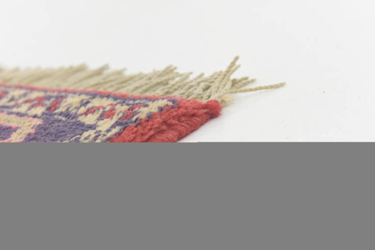 Detail image of 4' 4 x 6' 10 Hand Knotted Hamedan Persian Wool Rug