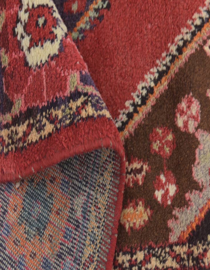 Detail image of 4' 4 x 6' 10 Hand Knotted Hamedan Persian Wool Rug