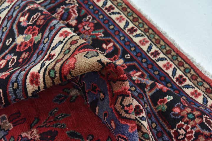 10' 3 x 13' 5 Hand Knotted Hamedan Persian Wool Rug