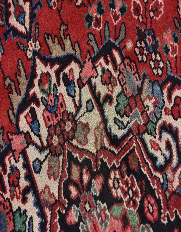 Detail image of 10' 3 x 13' 5 Hand Knotted Hamedan Persian Wool Rug