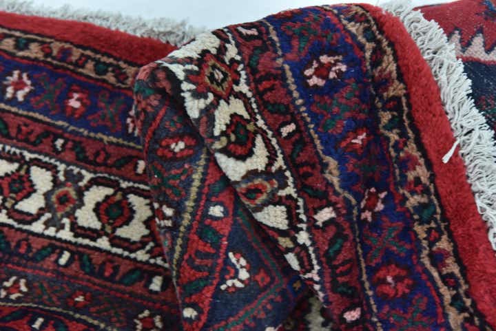 8' 9 x 11' 8 Hand Knotted Hamedan Persian Wool Rug