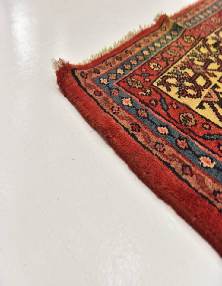 Detail image of 10' 6 x 13' 7 Hand Knotted Hamedan Persian Wool Rug