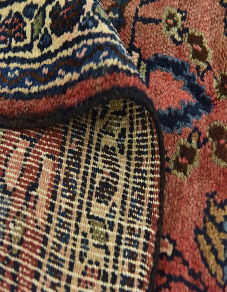 Detail image of 5' 7 x 7' 8 Hand Knotted Hamedan Persian Wool Rug