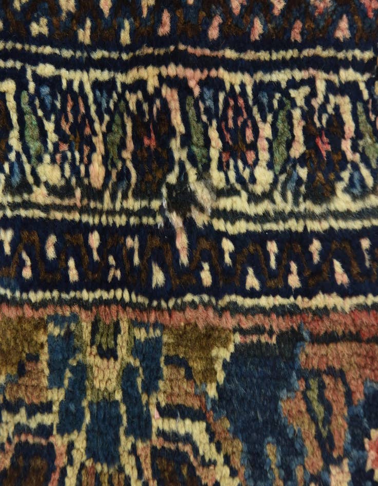 Detail image of 5' 7 x 7' 8 Hand Knotted Hamedan Persian Wool Rug