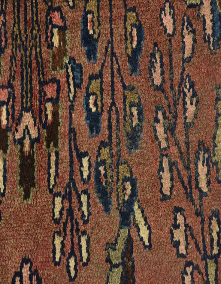 Detail image of 5' 7 x 7' 8 Hand Knotted Hamedan Persian Wool Rug