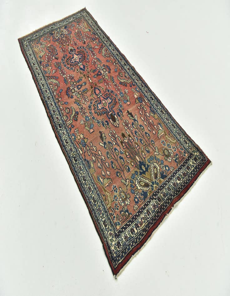 Detail image of 5' 7 x 7' 8 Hand Knotted Hamedan Persian Wool Rug