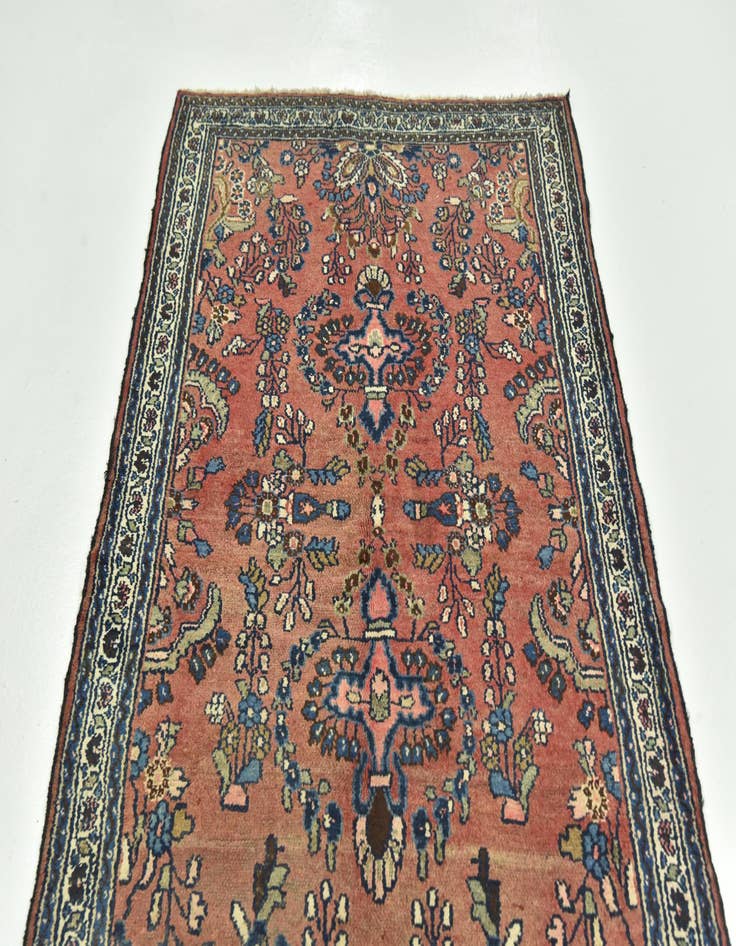 Detail image of 5' 7 x 7' 8 Hand Knotted Hamedan Persian Wool Rug