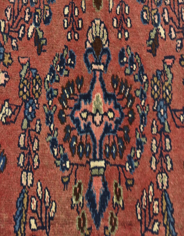 Detail image of 5' 7 x 7' 8 Hand Knotted Hamedan Persian Wool Rug