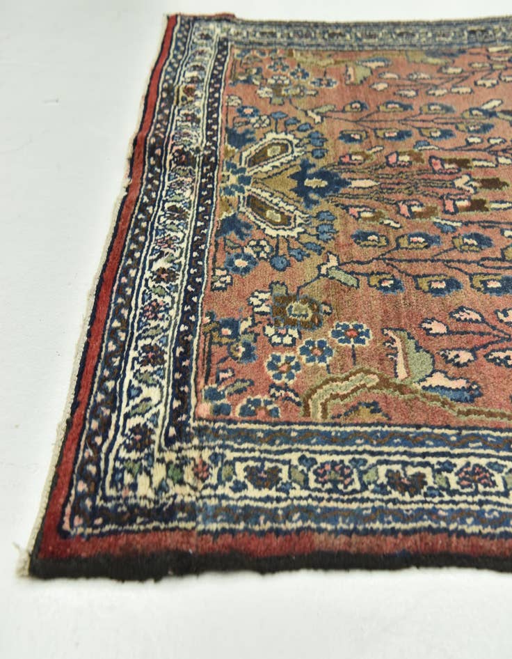 Detail image of 5' 7 x 7' 8 Hand Knotted Hamedan Persian Wool Rug