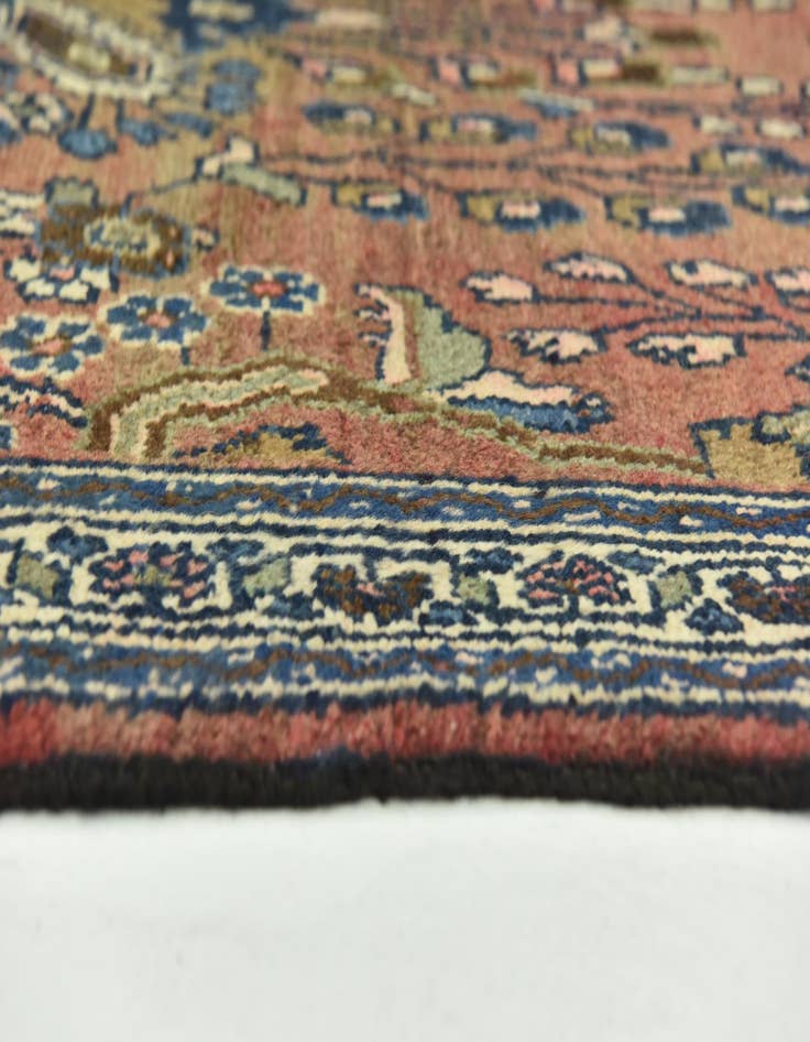 Detail image of 5' 7 x 7' 8 Hand Knotted Hamedan Persian Wool Rug