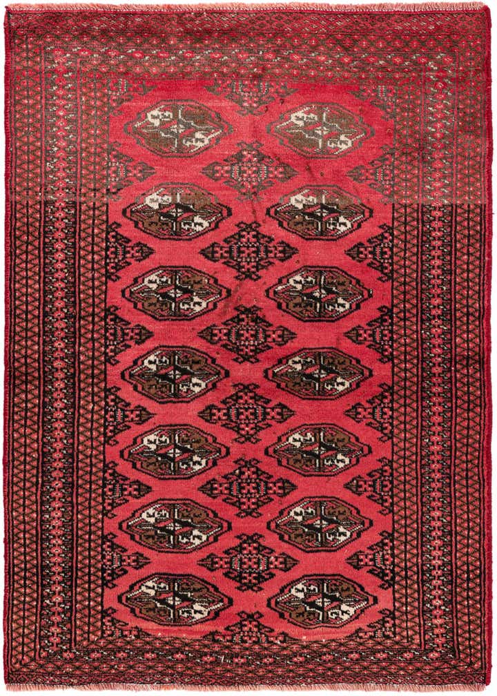 3' 1 x 4' 7 Hand Knotted Hamedan Persian Wool Rug